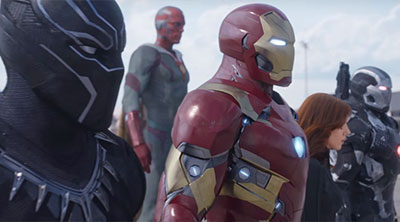 Team Iron Man in Captain America: Civil War